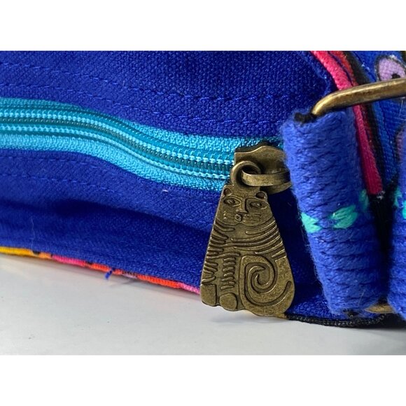 Laurel Burch Multicolor Cat Design Crossbody Bag - Picture 5 of 13